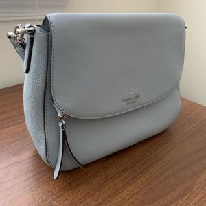 Sky blue Kate Spade shoulder bag with strap